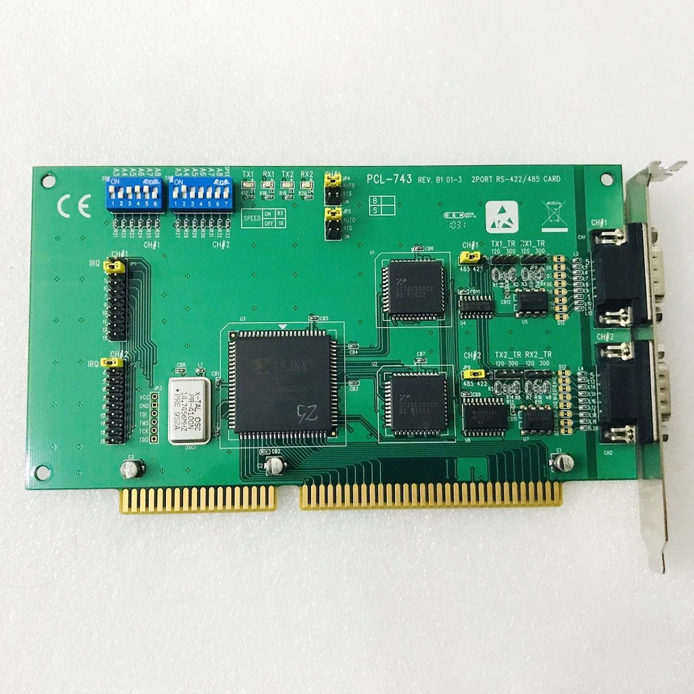 Для 2-портовой карты связи Advantech RS422/485 CARD PCL-743 REV.B1