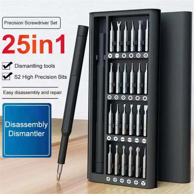 

25 piece multi-function household screwdriver set computer mobile phone disassembly and maintenance precision tool set