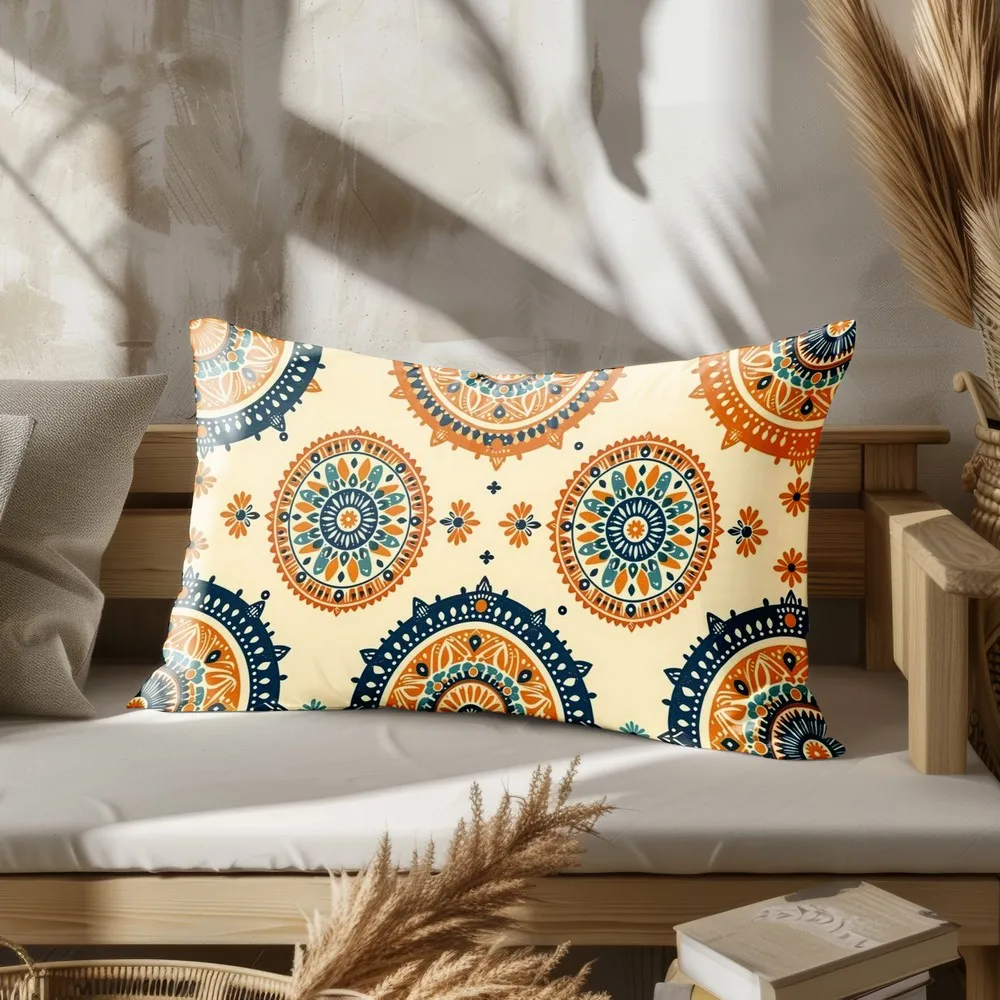 

Декоративные наволочки из полиэстера велюра с геометрическим рисунком и мандалой