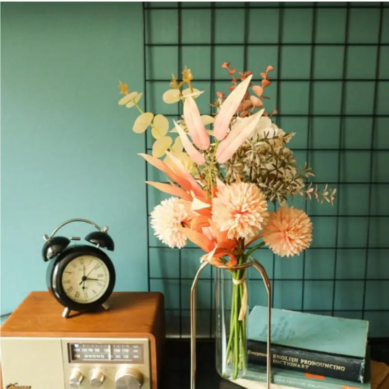 Искусственные цветы шампанского шелковый пион для дома искусственный цветочный