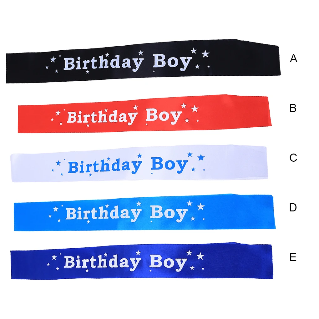 

Birthday Sash Celebration Props Party Prop Clothing Accessory Should Band Costume Sashes Gift Dressing Ornament Black