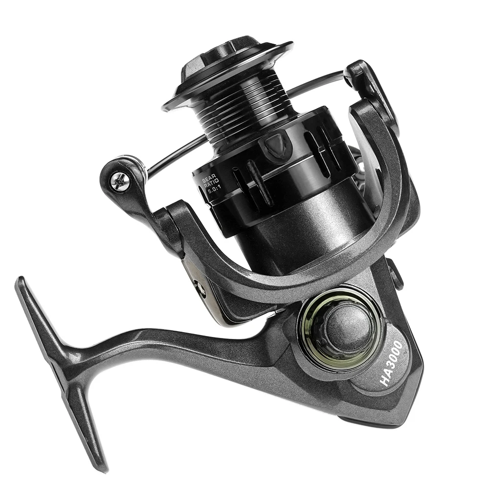 

BAKAWA Fishing Reel Metal/High-Strength Spool Max Drag 12kg 5.2:1 4.7:1 Durable Spinning Carp Wheel Outdoor Equipment Pesca