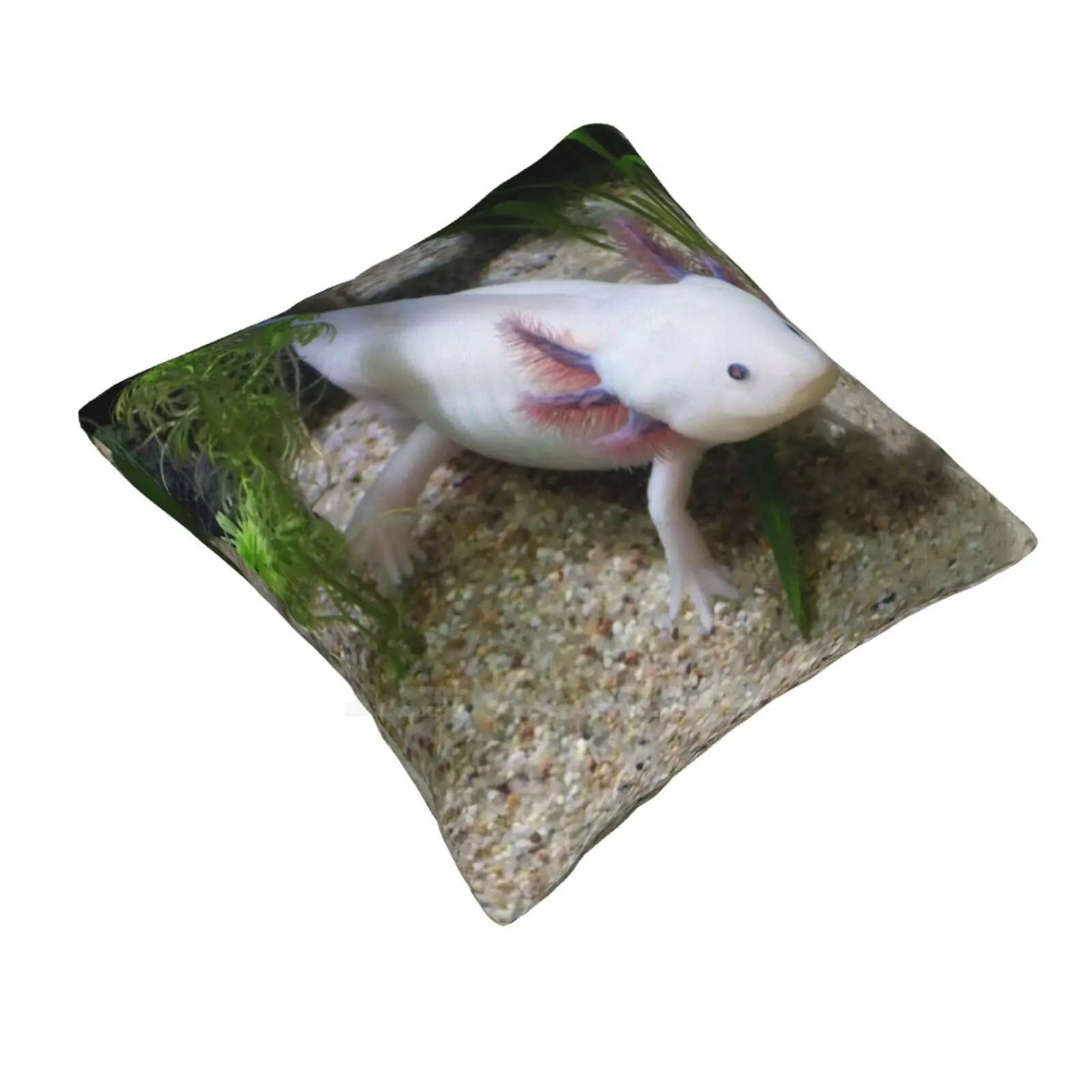 Подушка Axolotl с улыбающимся домом наволочка для дивана автомобиля забавная Smile