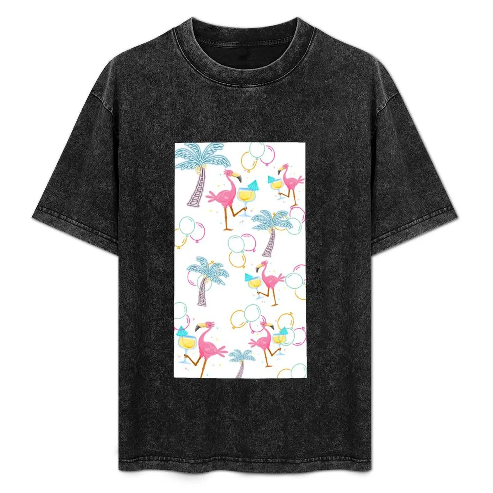 Футболка с изображением пальмы фламинго вечерние Margaritaville дешевые вещи летние