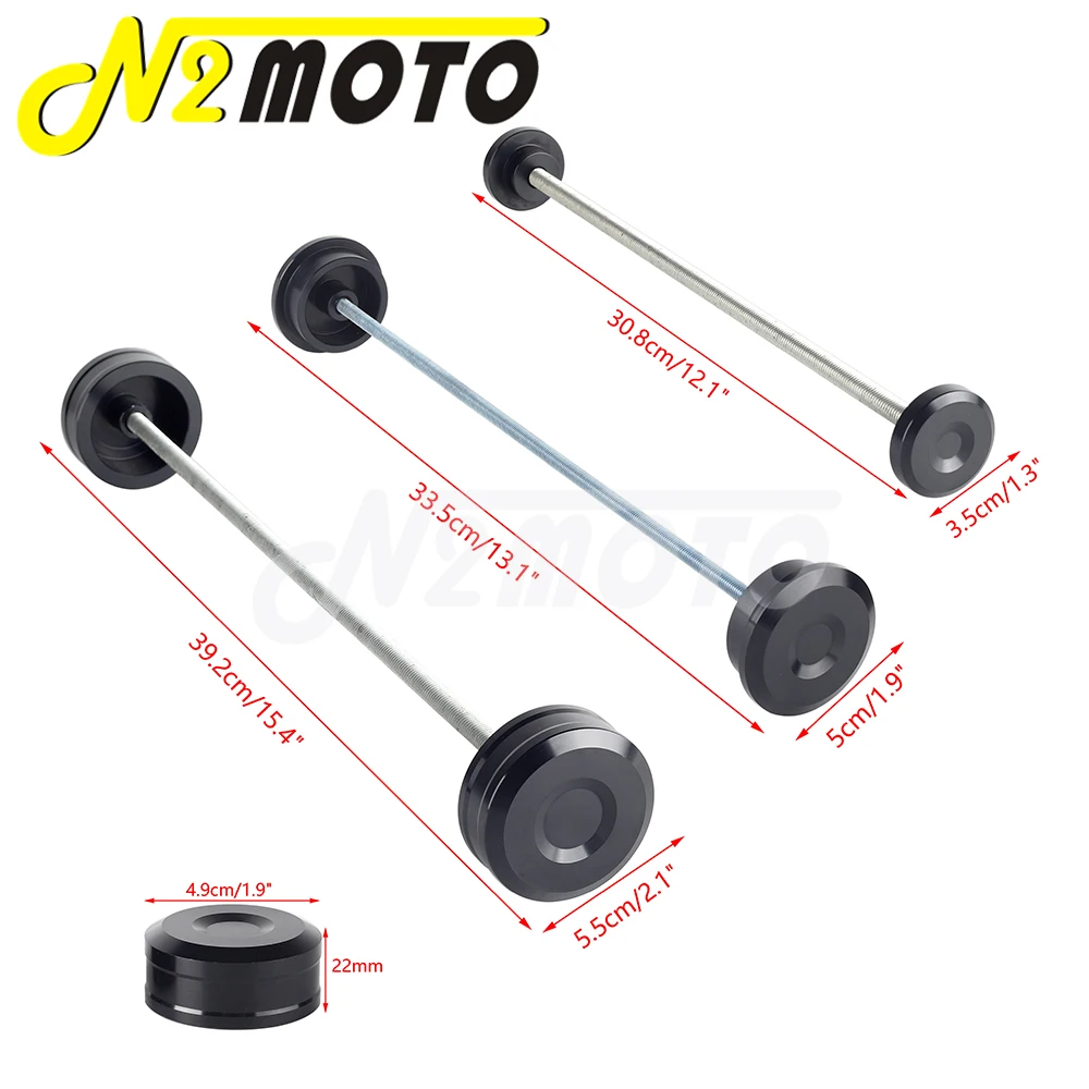 Задняя ось противоударный слайдер защита мотоцикла переднее колесо стойка