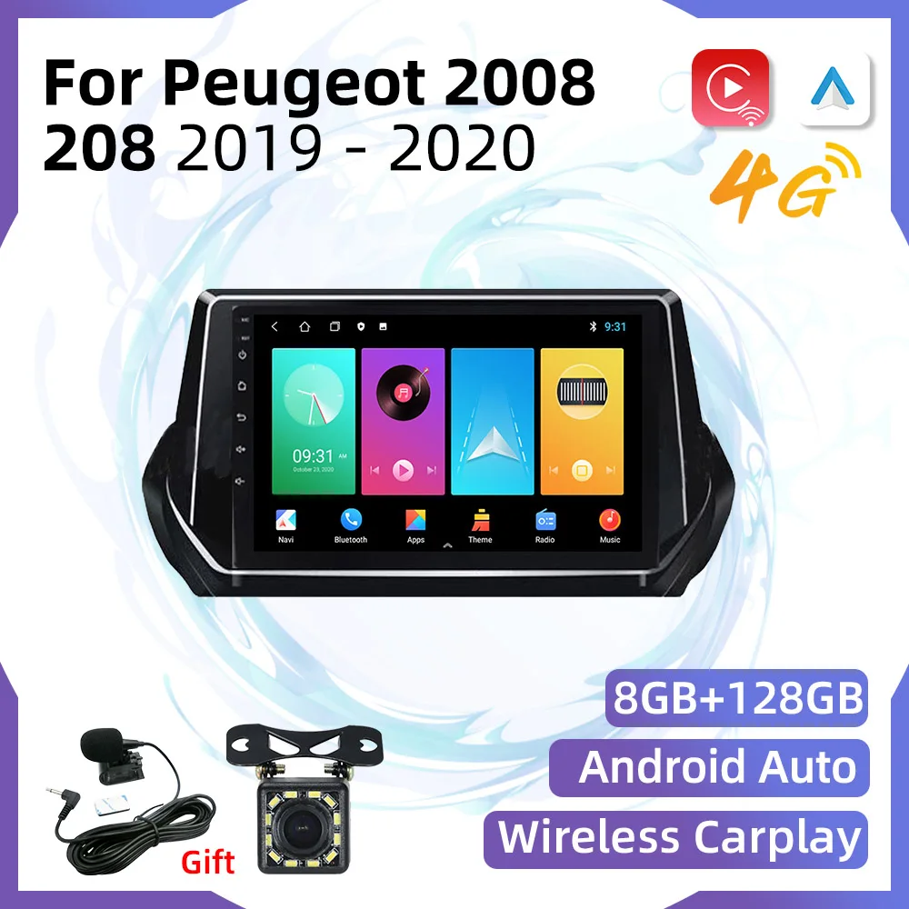 

Car Stereo for Peugeot 2008 208 2019 - 2020 2 Din Android Car Radio Multimedia Player Navigation GPS WIFI Head Unit Autoradio