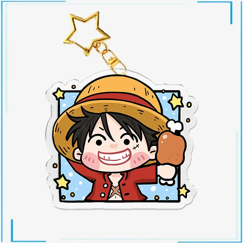 

ONE PIECE Anime Figures Monkey D Luffy Trafalgar D Water Law Burukku Japanese Anime Different Style Models Hanging Drop Pendants