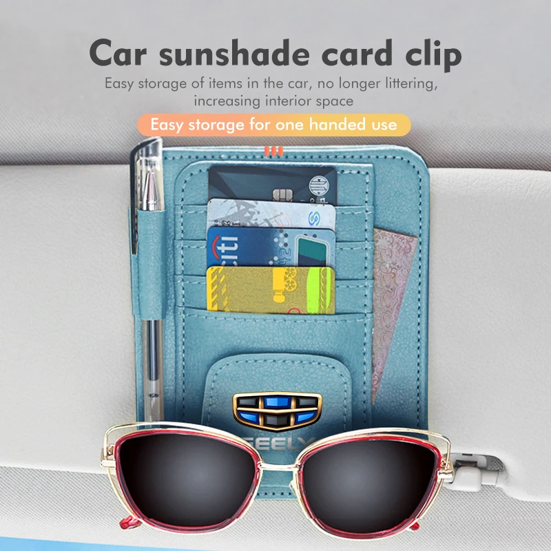 Автомобильный солнцезащитный козырек зажим для очков органайзер Geely NL3 EX7 X7 EC7 GX7 GT