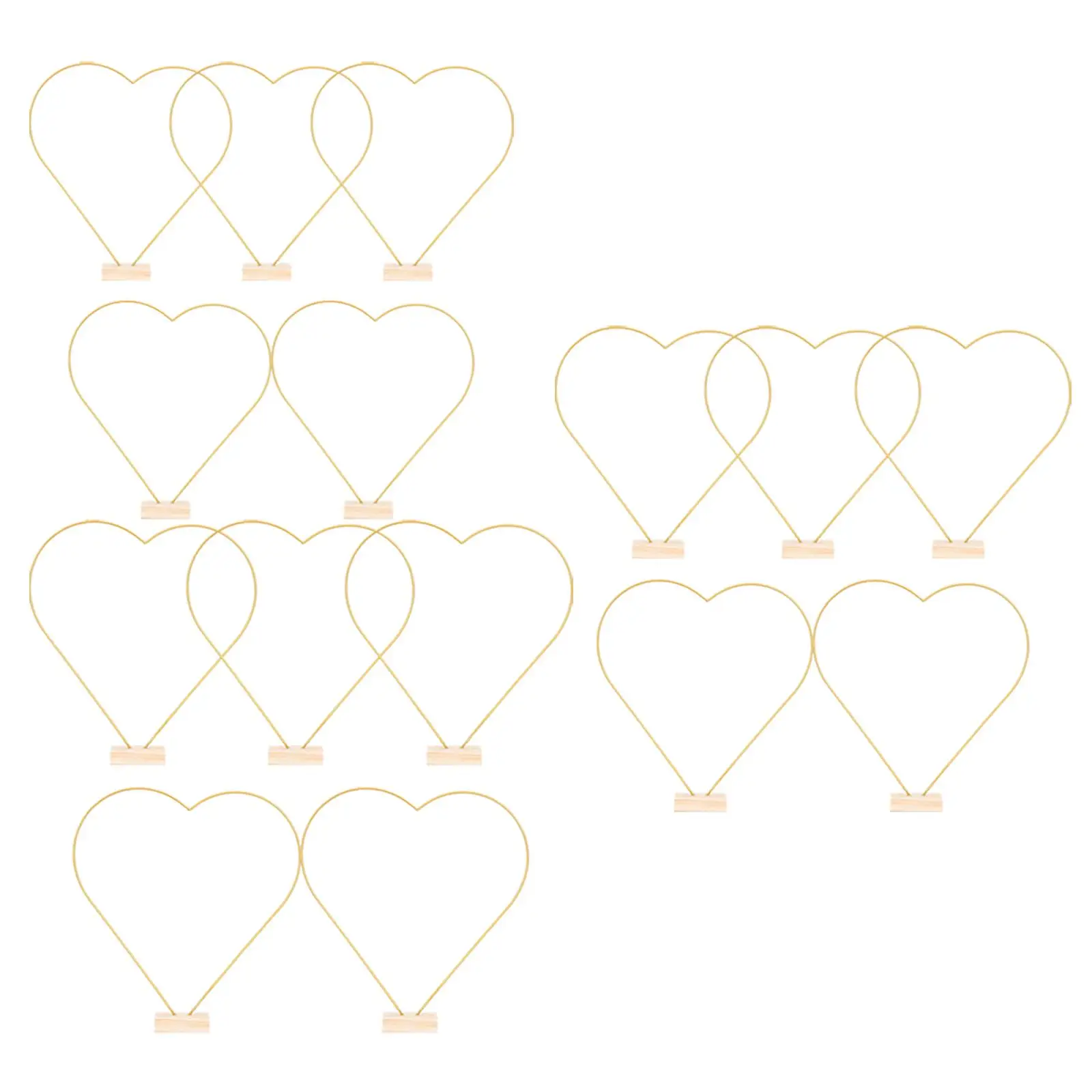 

5x металлический цветочный обруч гирлянда Рамка Портативный с держателями карт