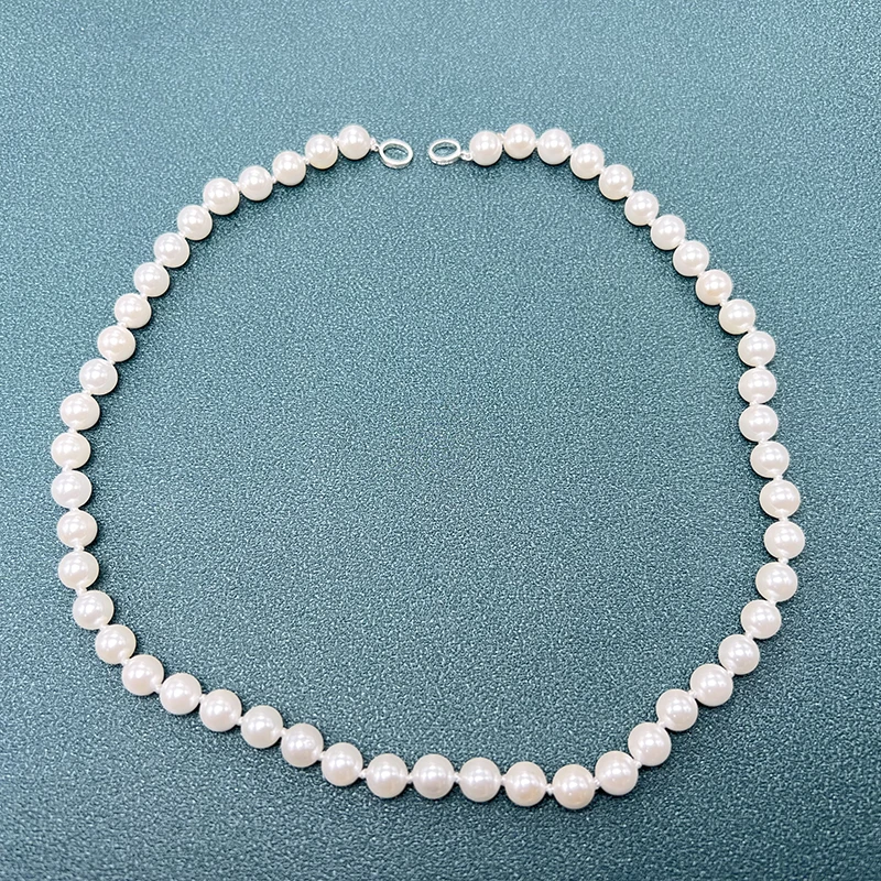 

Women's Pure Pearl Necklace Spanish Bear Jewelry with Original Logo 925 Silver Fashion Noble Luxury Elegance Fine Trend