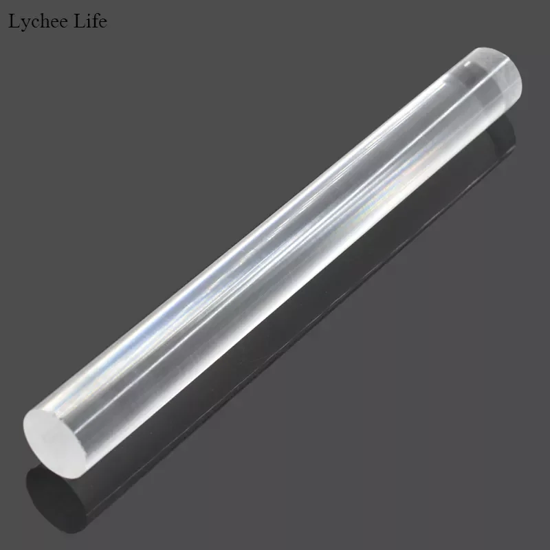

Lychee Life Transparent Acrylic Clay Roller Rolling Pin Durable Polymer Clay Slime Solid Acrylic Sticks Toy For Children