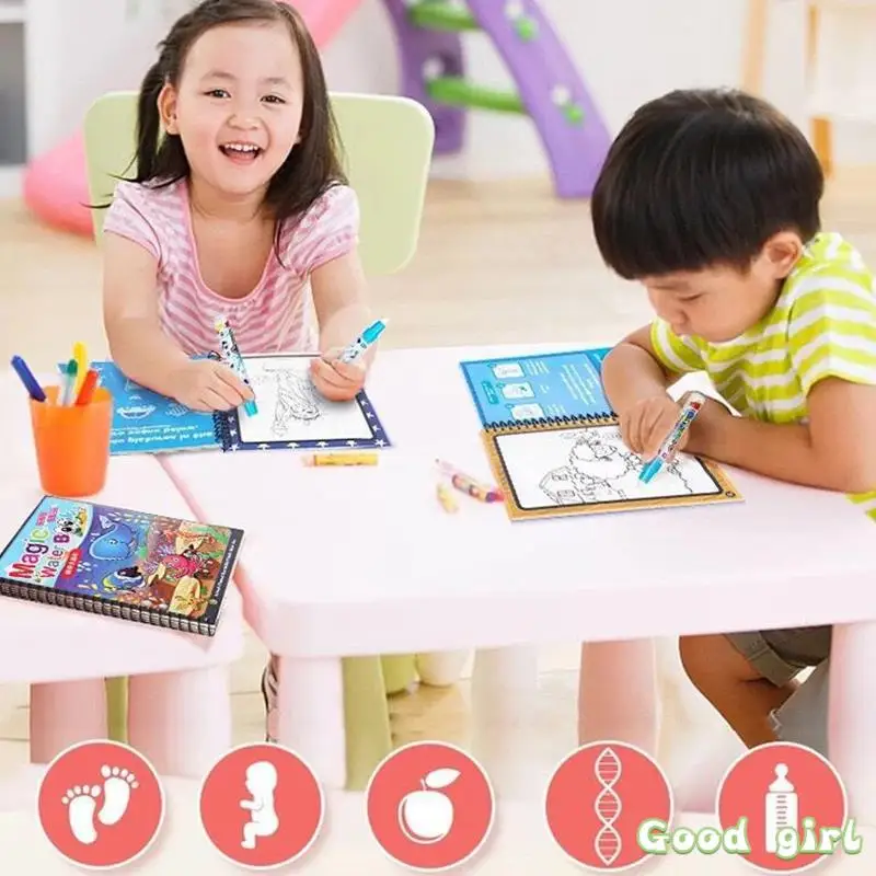 

Книжка-раскраска для детей, многоразовая