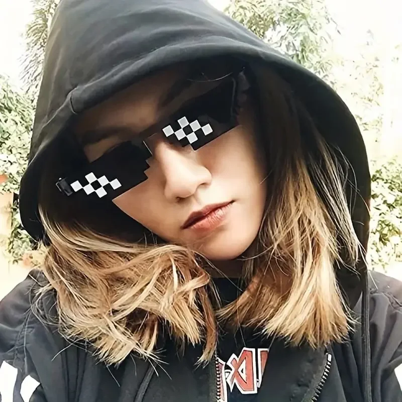 2 шт. солнцезащитные очки с мозаикой крутые вечерние винтажные для мужчин