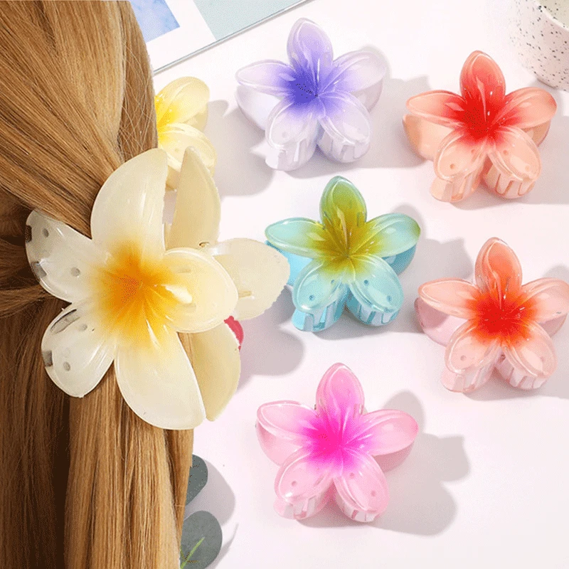 

Women Lily Flower Shark Catching Hairpin Temperament Catch Clip Female Hair Accessories Summer Clip Headdress Shark Clip