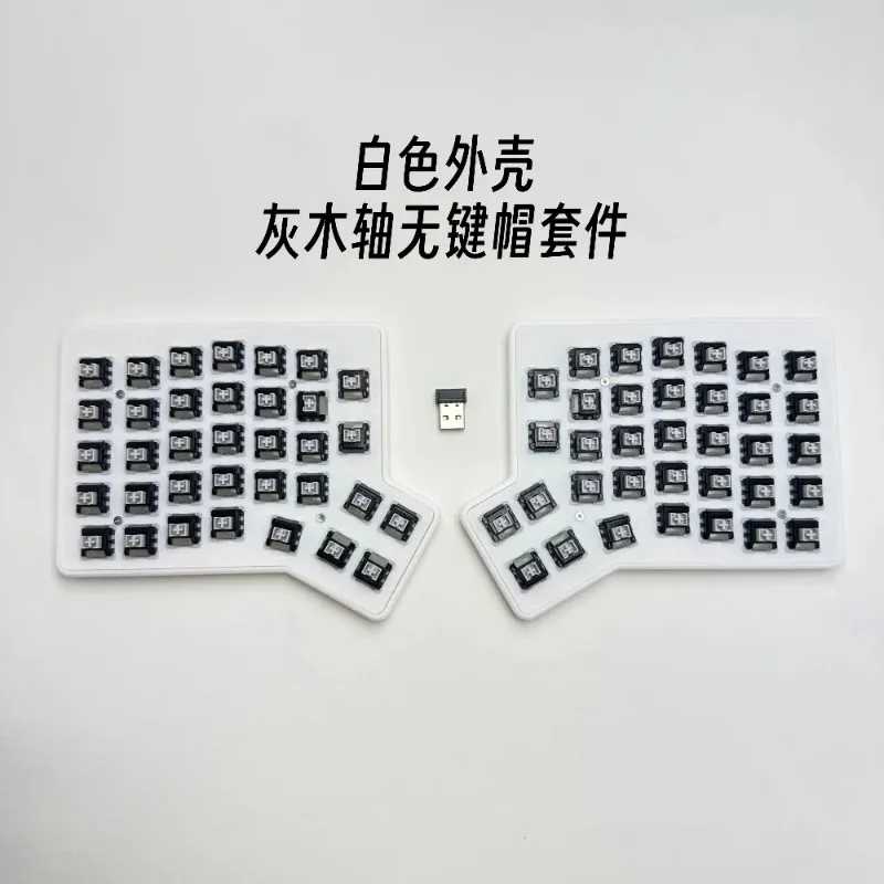 Фото Беспроводная механическая клавиатура Redox Ergodox с раздельным корпусом из PLA, поддержка горячей замены, VIAL 2.4G, эргономичная клавиатура, персонализированные подарки. №5