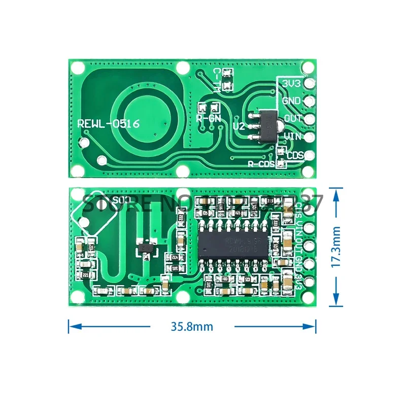 RCWL-0516 Модуль микроволнового радара индукционного переключателя человеческого