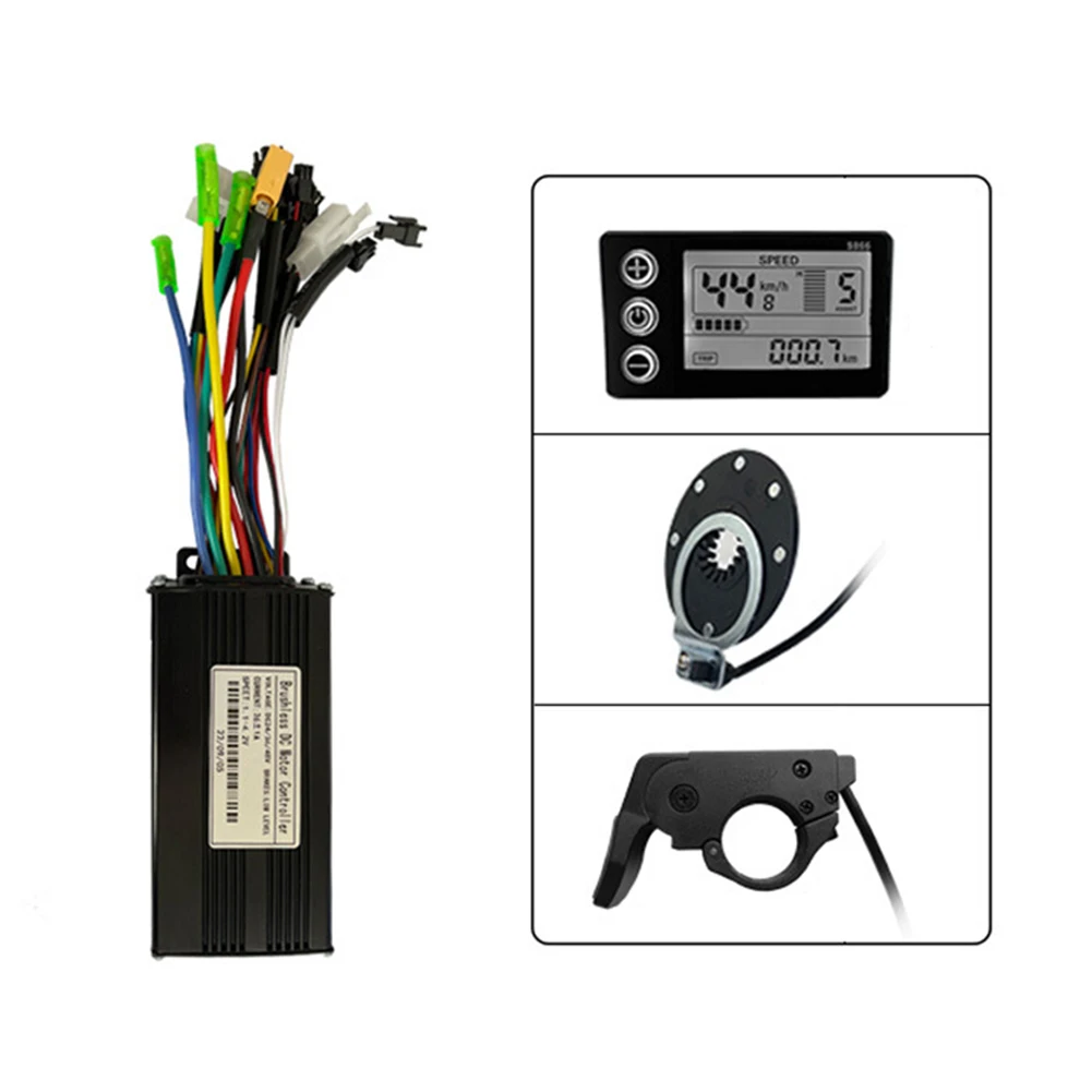

Brand New Controller Kit E-Bike LCD Display Three-mode Thumb Throttle 24/36/48V 500W/750W For MTB Bicycle Scooter