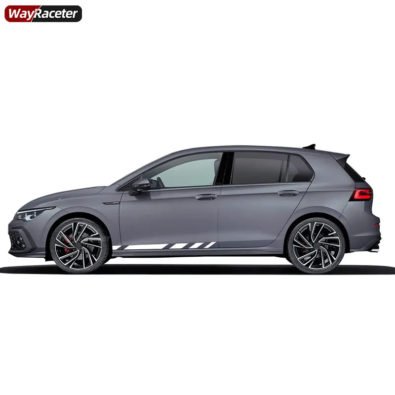 Наклейки на дверные боковые полосы 2 шт. для VW Volkswagen Golf 8 MK8 GTI Clubsport Estate R Line Alltrack GTD GTE