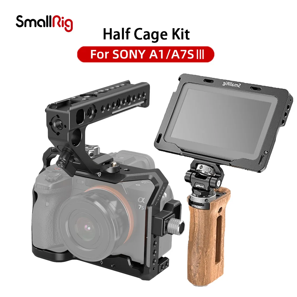 

SmallRig DSLR Camera Full Cage Kit for Sony Alpha A1/ A7S III Cameras Cage A7siii 7S III Cage Rig Set 3424