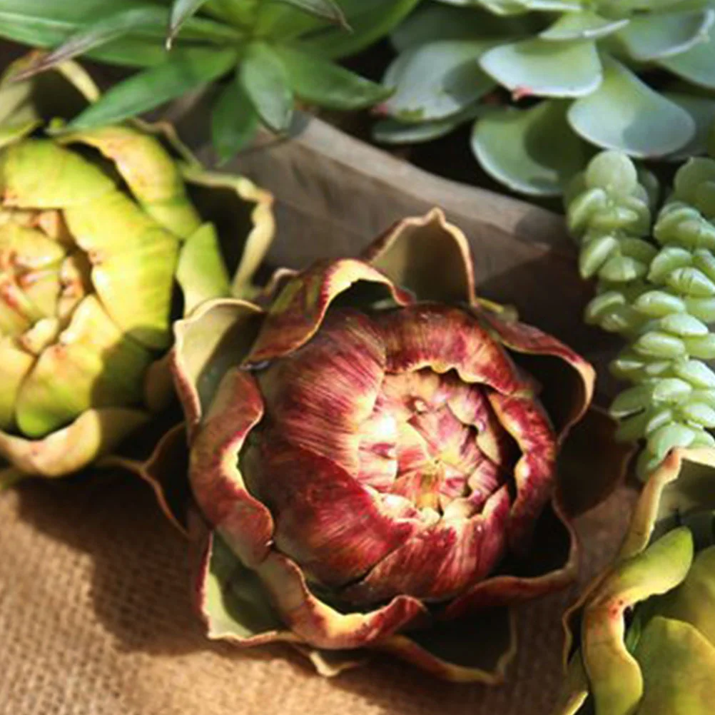 

Simulation Vegetable Models Wedding Decors Fake Flowers Artichoke Ornament Large Artificial Silk Home