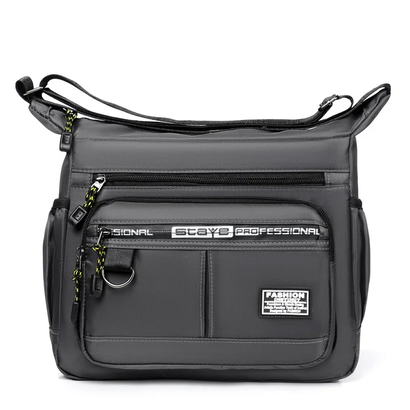 

Brand Men's Messenger Shoulder Bag Fashion Tooling Bag Outdoor Waterproof Oxford Cloth Computer Bag Large Capacity Storage Bag