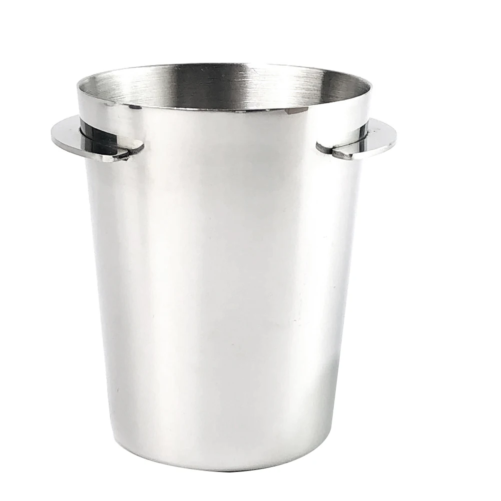 Чаша для порошка кофе Ek43 WPM Huijia Niche Приемник Ручка кофемашины Чашка Серебро