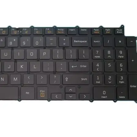 Белаячерная клавиатура с подсветкой для ноутбука LG 17Z90N 17Z90N-V 17Z90N-R 17Z90N-N 17ZD90N 17ZD90N-V 17Z95N 17Z95N-G, английский, американский, новый (art.: 3920d1509e950) - 3920d1509e950