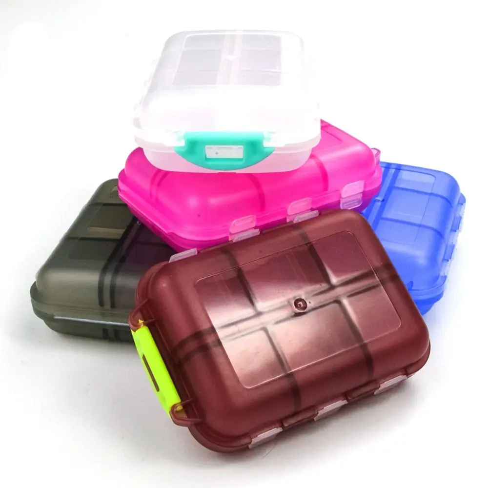 

Portable Dispenser Organiser Container Medicine Organizer Box 12 Grid Pill Box Medicine Tablet Storage Medication Case