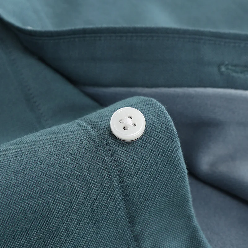 Осенне-зимняя плюшевая Толстая Мужская рубашка с длинным рукавом зеленая