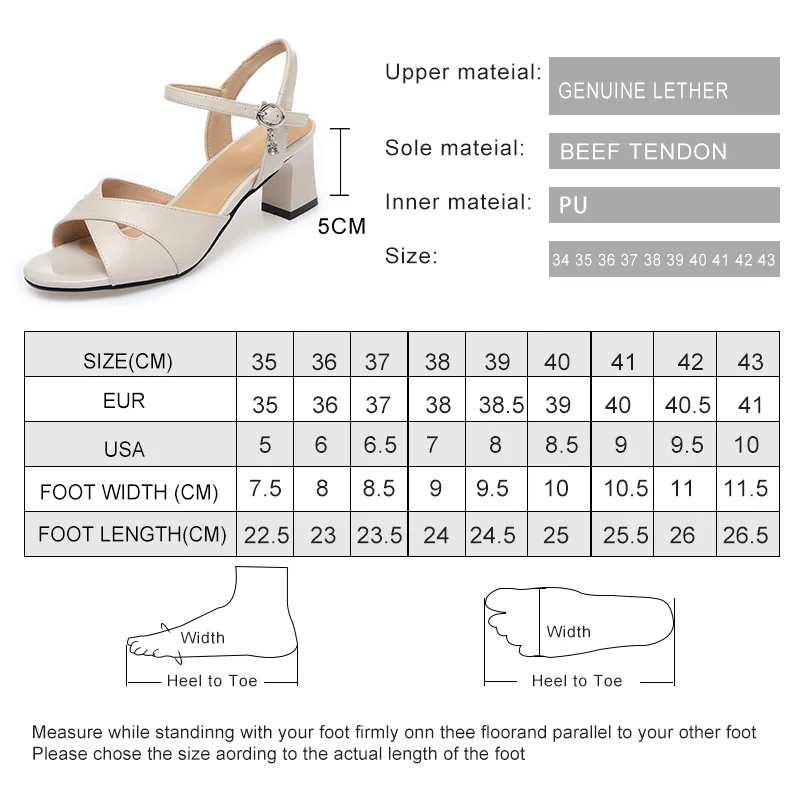AIYUQI Women's Sandals Genuine Leather 2023 New Crop Toe Women Summer Sandals Mid Heels Fashion Dress Shoes Woman