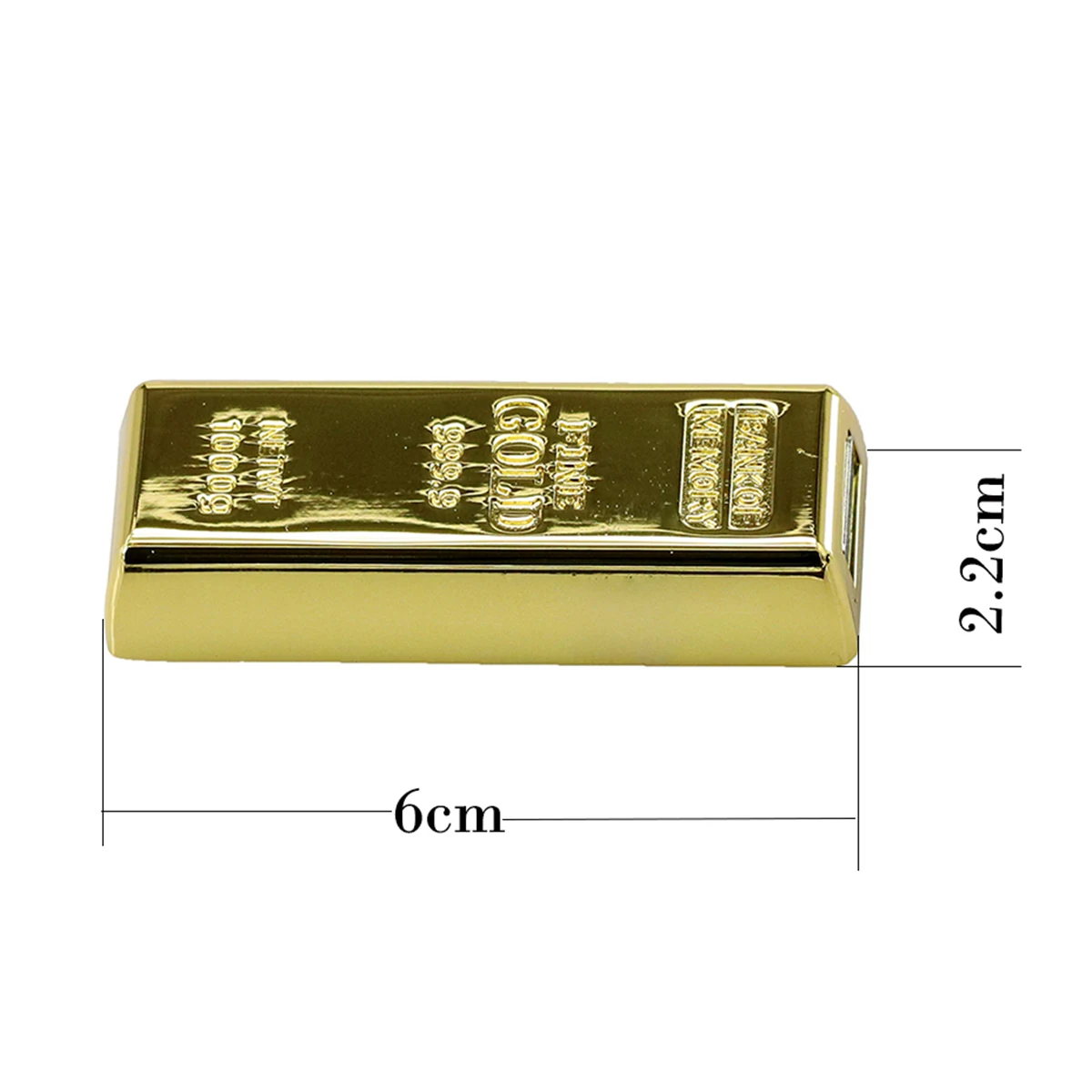 Золотая металлическая флешка USB 3.0 16 ГБ 32 64 128 Pen Drive Водонепроницаемая Bullion 256 Thumb U
