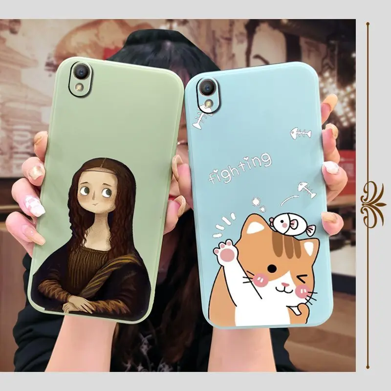 Противоударная фотобумага в виде кошки для OPPO A37/Neo 9 однотонная приятная на ощупь