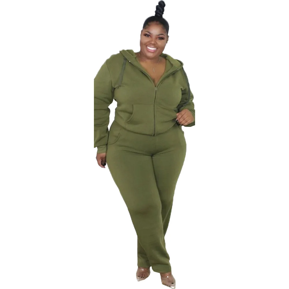 Plus Size Xl-5xl Wholesale Dropshipping Women Sport Suits Set Clothing Long Sleeve Hoodies & Pants 2 Pieces o 3xl 4xl 5xl 6xl
