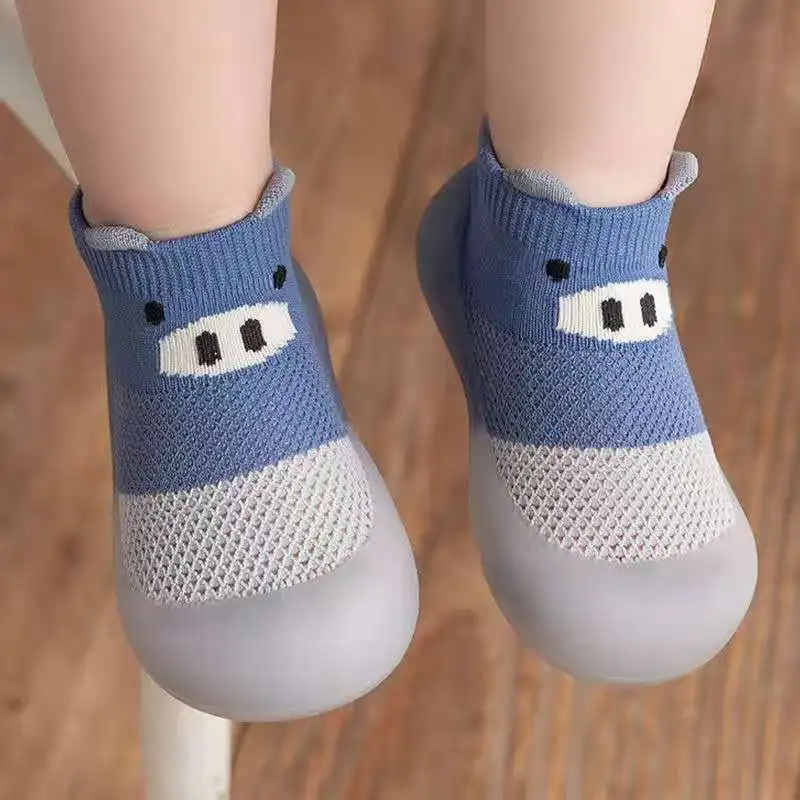 

Baby Shoes Kids Soft Rubber Sole First Walkers Children Sock Shoes Non-slip Floor Socks Toddler Sock Shoes 0-3Y Boy Girl Booties