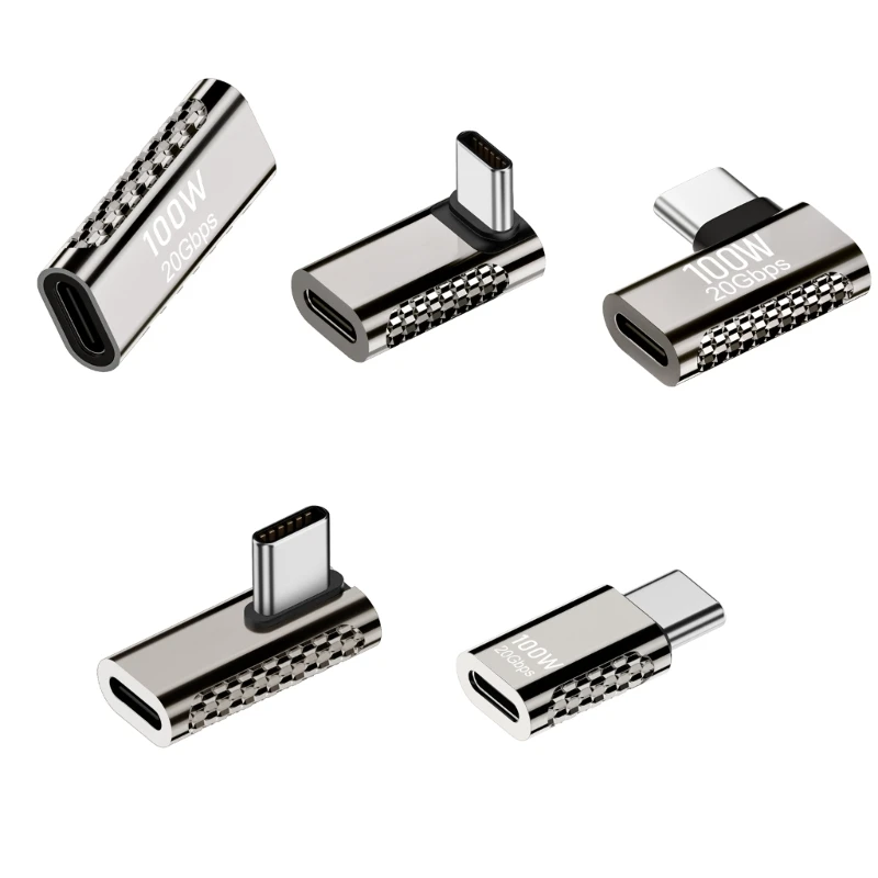 

100W 20Gbps Laptop Power Supply Adapter Connector Type-C Female to Female Converter for Phone Tablets