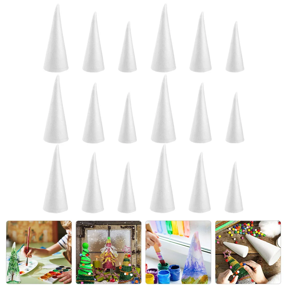 

Cone Styrofoam Cones Craft Tree Christmas Floral Crafts Shape Small Shaped Whiteflowertreesbulk Polystyrene Toys Drawingparty