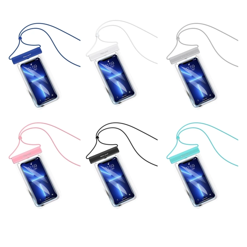 

Large Phone Waterproof Case Dry Bag with Touch Function Secure Locking Seal
