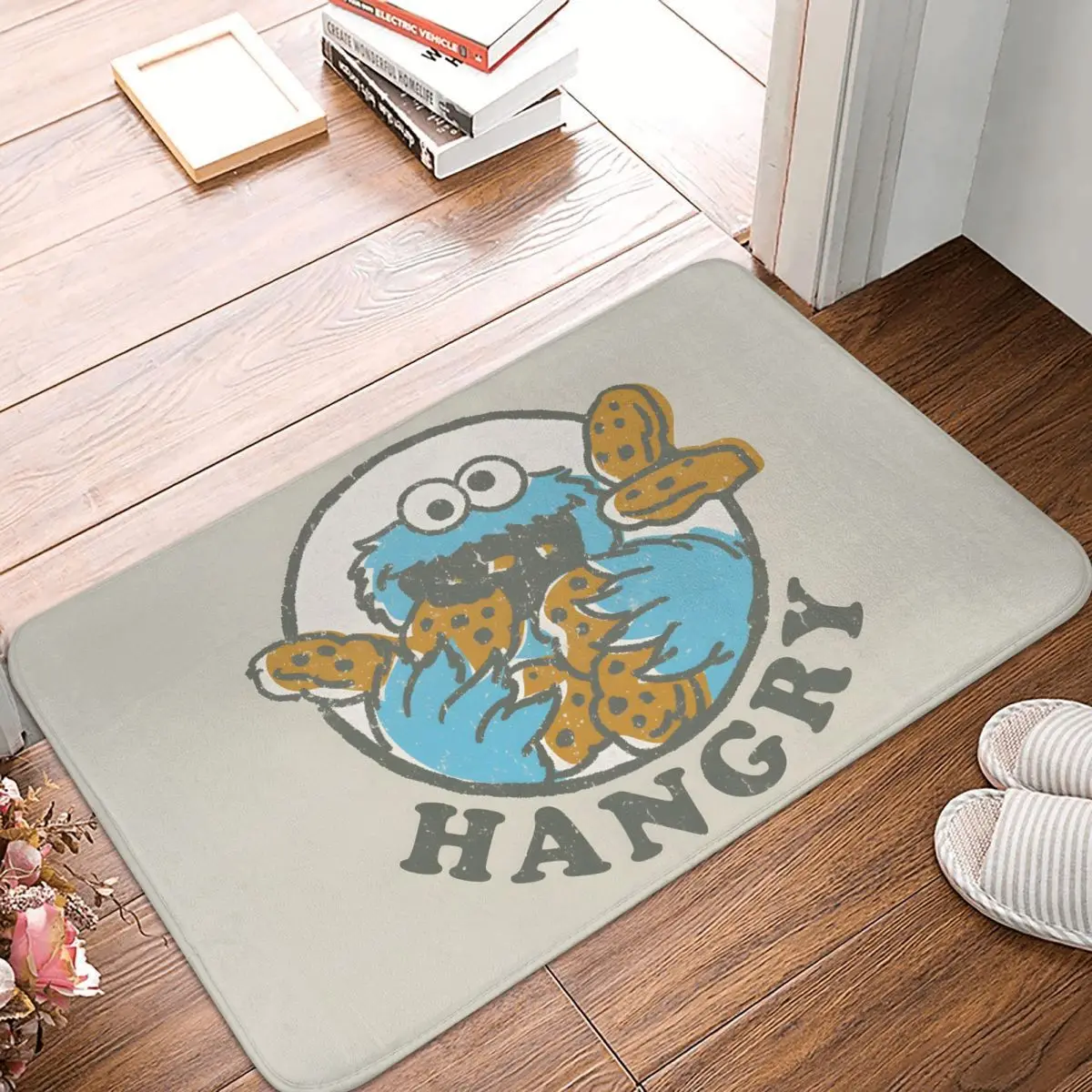 

Коврик с изображением сериала «Улица сериала» 80-х годов для спальни, винтажный коврик с изображением монстра из печенья, фланелевый коврик, ...