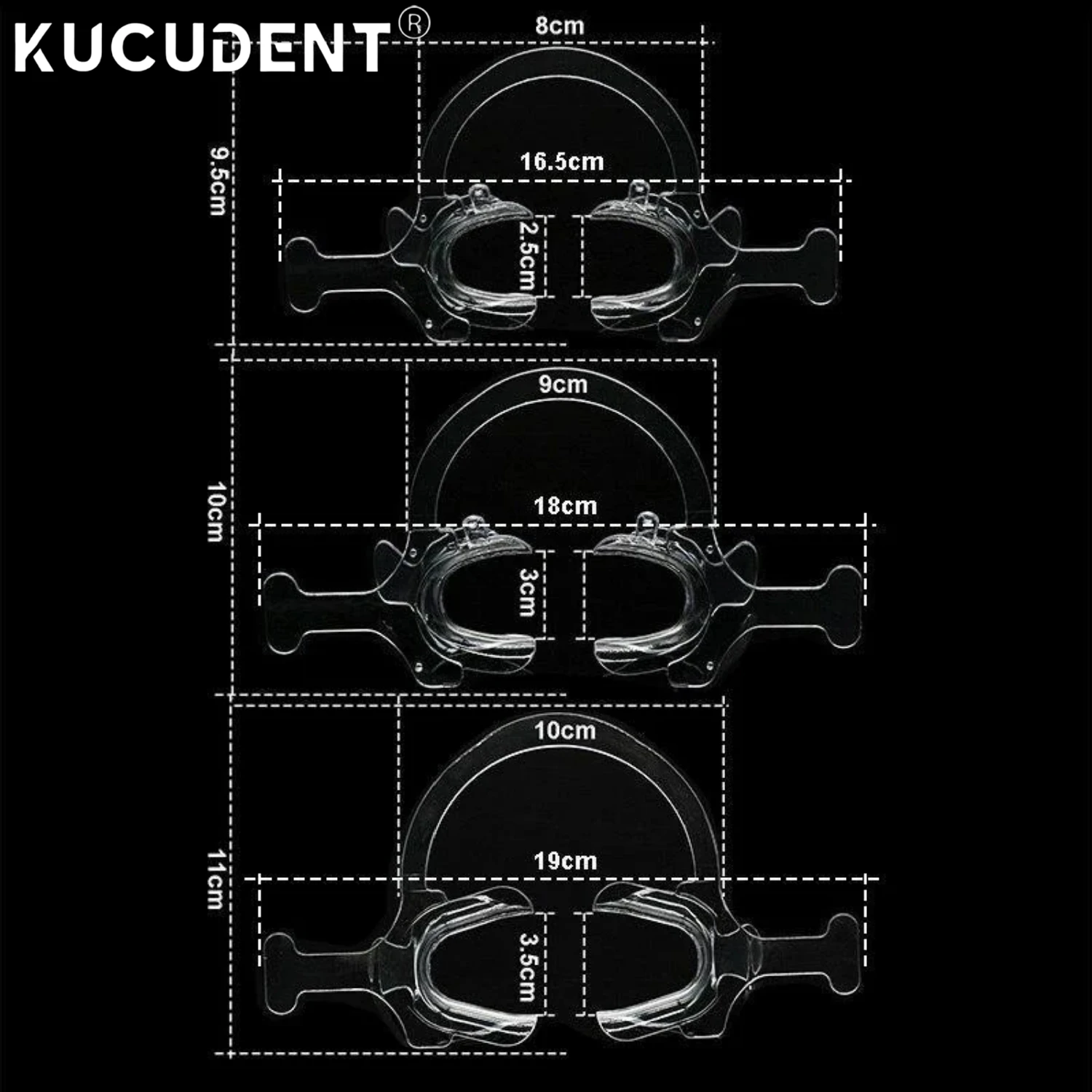 KUCUDENT 9 шт. стоматологический ретрактор для щек и губ С-образный открыватель рта