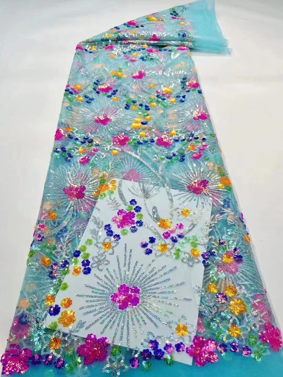 

Новейшая красная африканская кружевная ткань 2023 с блестками, Высококачественная вышивка для женщин, сетчатая ткань для свадебного платья, 5 ярдов, src25