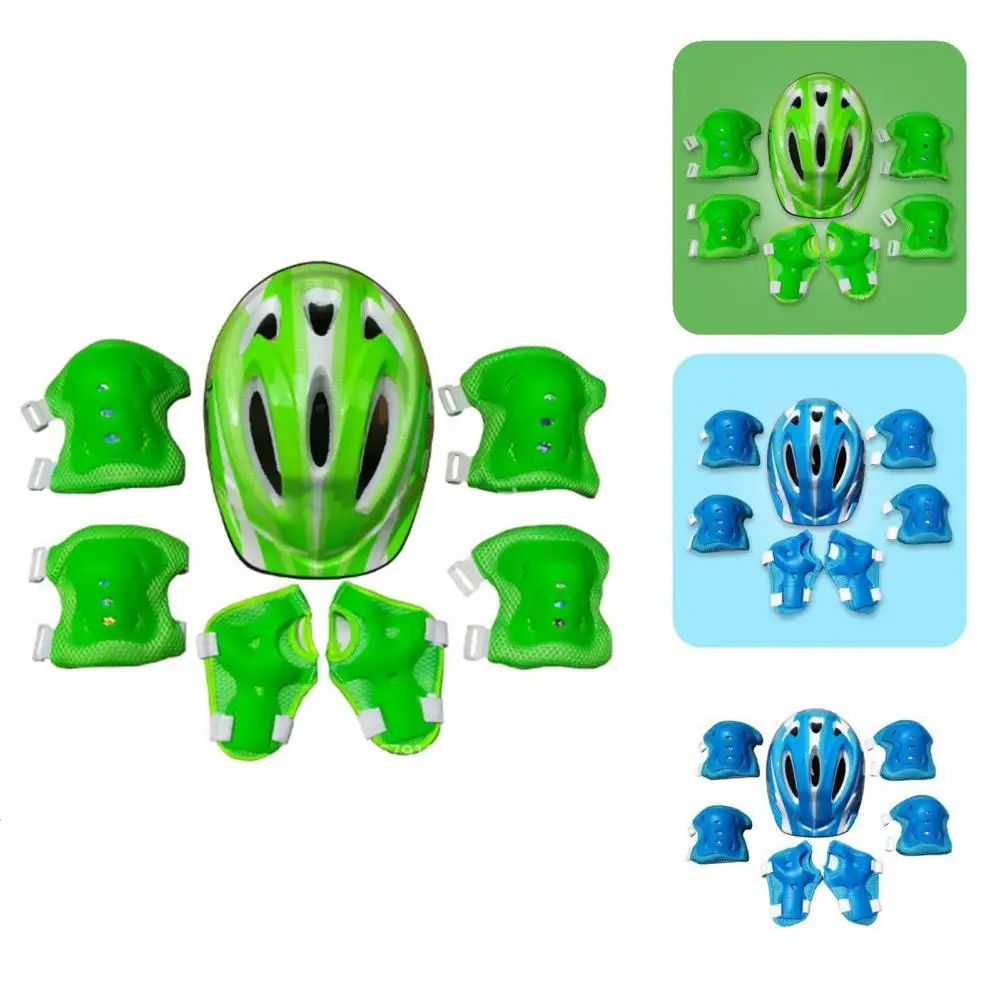 

Delicate Palm Guards Ergonomic Design PVC Skates Elbow Pads Cycling Helmet Knee Elbow Pad Set for Children Elbow Pads