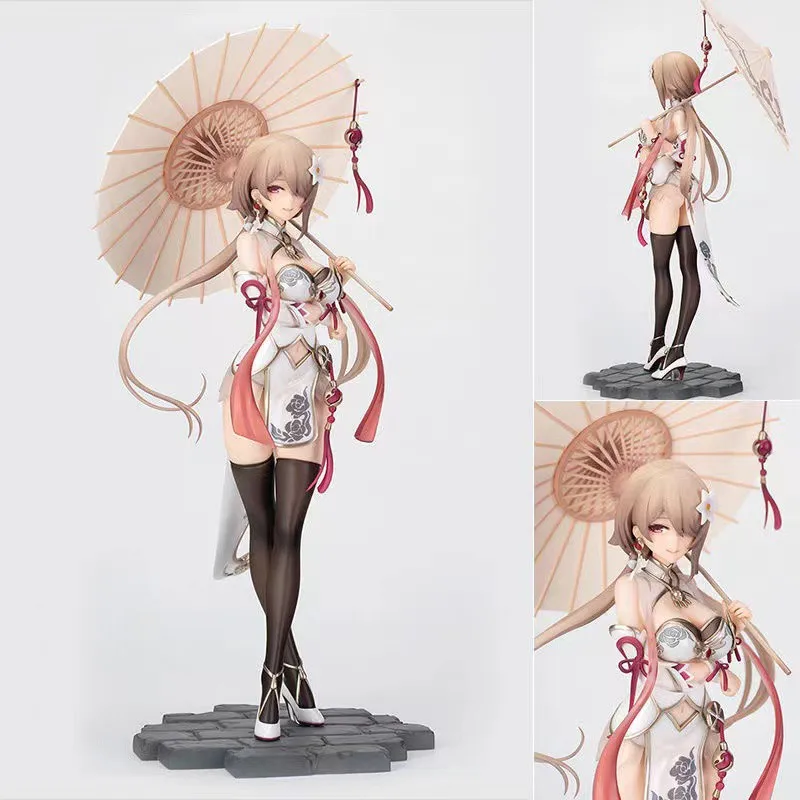 

25cm Honkai Impact Third Anime Character Rita Cheongsam Dress Action Figure Pvc Statue Sexy Figure Room Decoration Decoration Gi