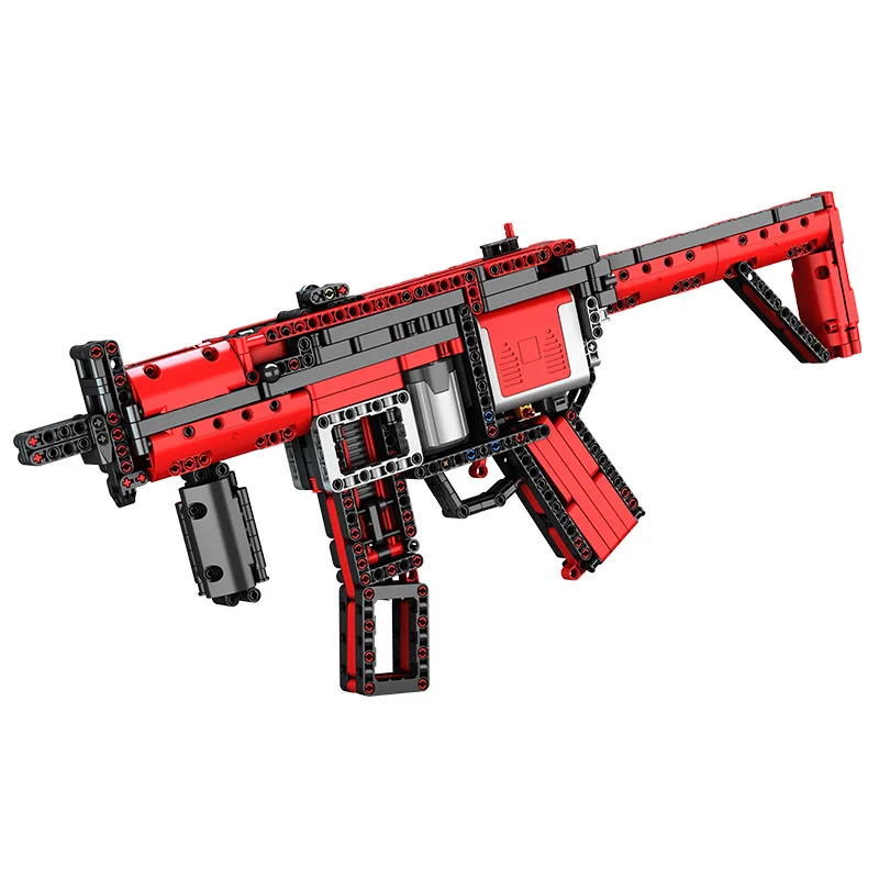

MP5 Submachine Gun Electric Model Building Blocks Technical Bricks PUBG Military SWAT Toys Q2880 with Motor Gifts for Boys