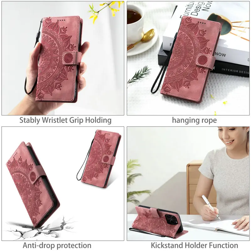 Фото Кожаный флип-чехол для Samsung Galaxy S25 S24 S23 S22 S21 S20 Ultra Note 20 10 Plus S10 S9 S8 9 S10e 25 Edge FE 5G №5