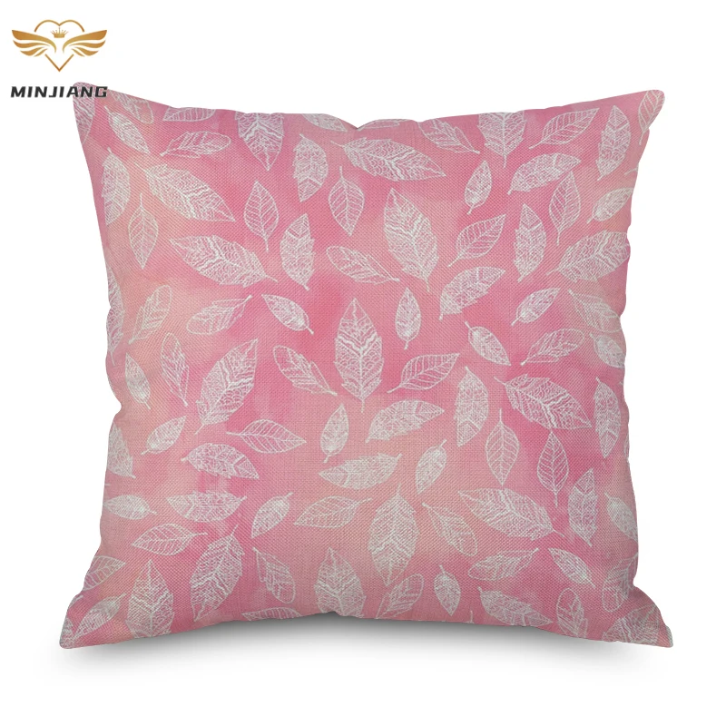 

Современная Геометрическая наволочка в виде ананаса, розового оленя, Листьев, популярная необычная декоративная диванная подушка