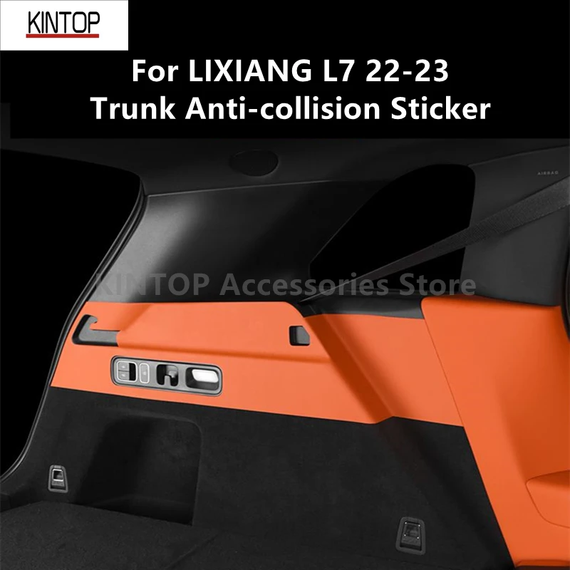 

Для LIXIANG L7 22-23 наклейка для предотвращения столкновений в багажнике, задний противоударный коврик, ремень безопасности, декоративные аксессуары для защиты от столкновений