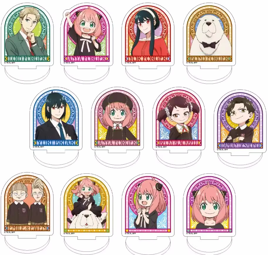 

Anime SPY×FAMILY Anya Forger Yor Forger Loid Acrylic Figure Stand Figure a5658 Stand Model Plate Toy