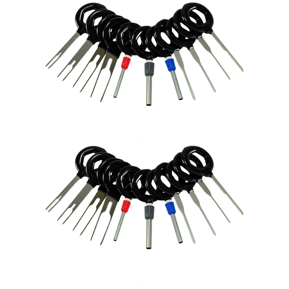 

22 Pcs Auto Car Plug Circuit Board Wire Harness Terminal Extractor Pick Connector Crimp Pin Needle Remove Tool Random Color