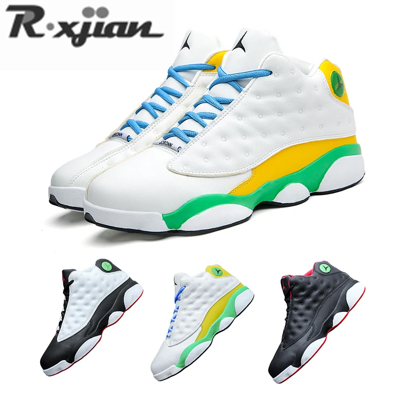 

Мужские и женские весенне-осенние высокие кожаные туфли с мягкой толстой подошвой модные новые взрывобезопасные баскетбольные туфли