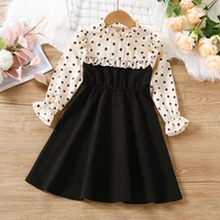 melario girls dress spring and autumn new lace dot fashion princess dress crew neck dress casual outfits vestidos for girl 2 6 y